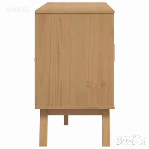 vidaXL Сайдборд OLDEN, кафяв, 114x43x73,5 см, бор масив, снимка 9 - Бюфети - 56147295