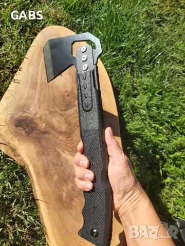 Туристическа брадва с трион и запалка, снимка 3 - Ножове - 50667256