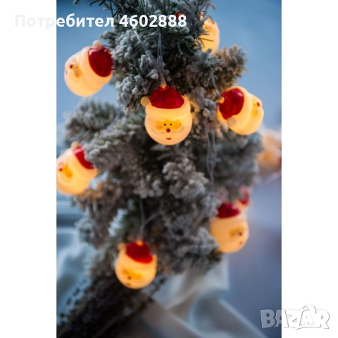 Коледна украса, светещи LED лампички с Дядо Коледа SD19, снимка 2 - Лед осветление - 52004857