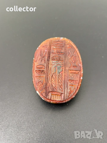 Скарабей / бръмбар от стеатит / камък. №7845, снимка 7 - Антикварни и старинни предмети - 53096790
