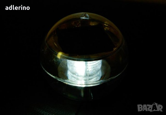 Соларен светещ овал за басейн, фонтан, бял, декорация за басейн, снимка 4 - Лед осветление - 34533609