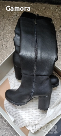 Чисто нови ботуши на висок ток 38 номер , снимка 4 - Дамски ботуши - 52856087