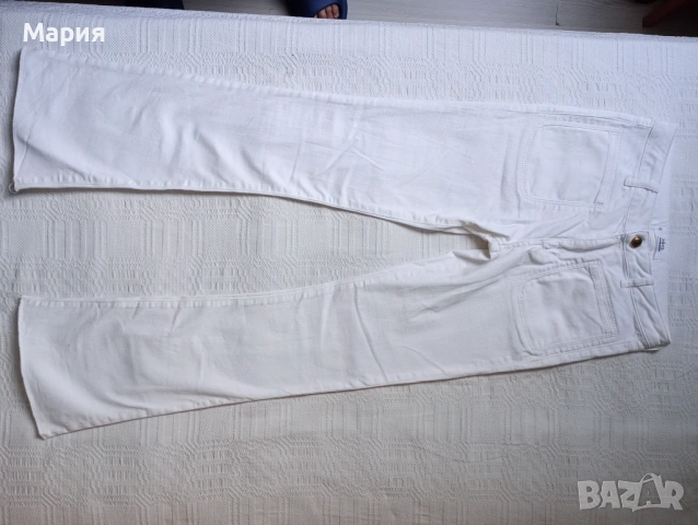 Дамски бял панталон MNG, снимка 2 - Панталони - 53791127