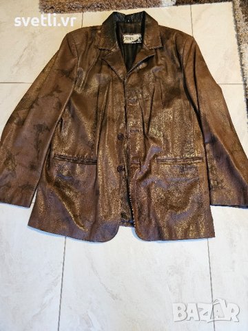 кожено сако, снимка 6 - Якета - 44479518