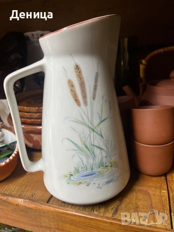 Изида от 1966 с най-рядко срещаната кана  Страхотен ретро модел и рядка декорация Размер-23/16 см , снимка 9 - Други - 52844168