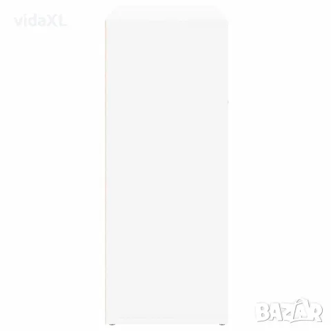 vidaXL Сайдборд, бял, 60x30x75 см, инженерно дърво, снимка 6 - Бюфети - 56147743