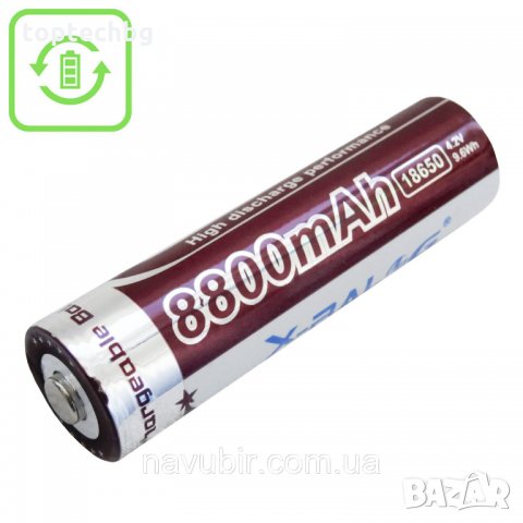 Акумулаторна батерия за соларна лампа Li-on X-baloG 18650 3.7V 8800mAh, снимка 1 - Соларни лампи - 35804609