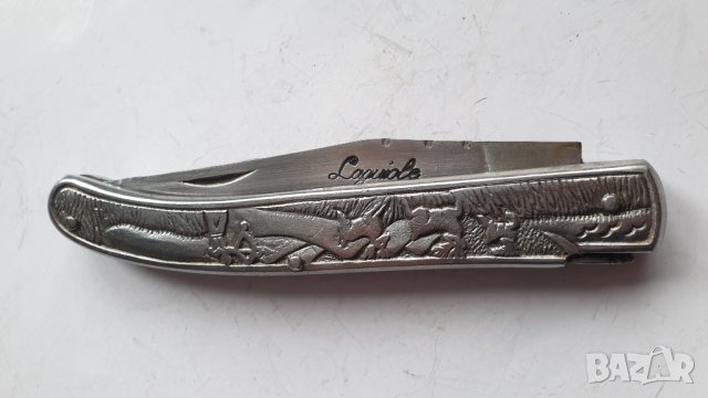 Сгъваем нож Laguiole с ловна сцена, снимка 4 - Антикварни и старинни предмети - 44374395