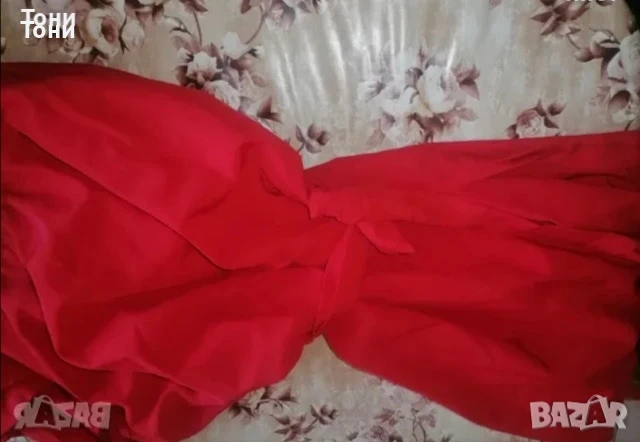 Нова Червена Рокля с Едно Рамо М , снимка 3 - Рокли - 50775807