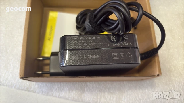 Lenovo IdeaPad ново зарядно 4.0x1.7mm (20V,3.25A,65W), снимка 2 - Захранвания и кутии - 50769509