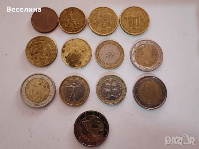 Евро монети 