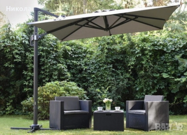 Продавам Чадър Siena 2,5х2,5 м сив, снимка 2 - Други - 53407229