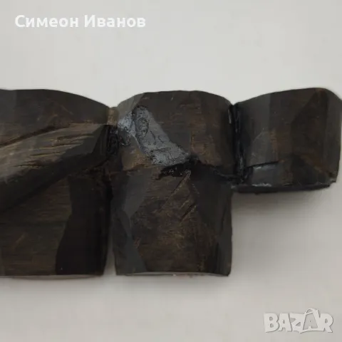 Стара африканска абаносова статуетка на барабанист #5885, снимка 11 - Антикварни и старинни предмети - 50244150