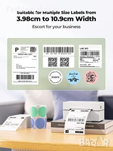 Нов Термичен Принтер за Етикети Безжичен Bluetooth, снимка 3 - Принтери, копири, скенери - 42157692