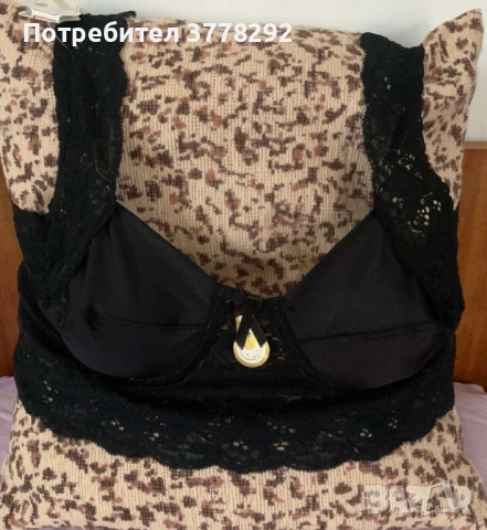 Нови,с етикет Бюстие/сутиен с банел,р-р 85 дантела,еластичен и Бикини Felina,бродерия, р-р 36,S