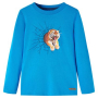 Детска тениска с дълъг ръкав, кобалтовосиньо, 140(SKU:13308, снимка 1 - Детски тениски и потници - 44823261