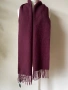 Мъжки шал от 100 % вълна в бордо, Manzini, с етикет, снимка 4