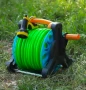 Преносима макара с маркуч 25 м – градинска, с дюза с 7 функции и накрайници, снимка 5