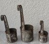 3 бр. Маркирани мерки от метал, 50, 100, 200 милилитра, стари, снимка 7