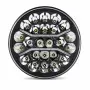 LED халоген 9 инча 12-24V с 24 LED диода, снимка 1