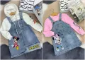 Детски деним комплект от две части - 2 налични цвята Размери 2, 3, 4, 5 годинки Код Happy Kids_A3, снимка 1