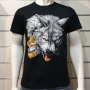 Нова мъжка тениска с дигитален печат HARLEY DAVIDSON -Вълк (Wolf)
