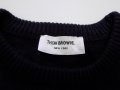 пуловер thom browne wool поло фанела горнище вълнен мъжки тъмно син XL, снимка 5