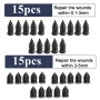 30бр Комплект гумени пирони за ремонт на спукани автомобилни гуми, мотоциклети, камиони и др., снимка 2