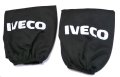 Автомобилни калъфки за наглавници (2бр. К-Т) За Iveco Ивеко / Бял Цвят Универсален и Еластичен Модел, снимка 2