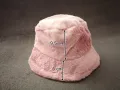 Дамска пухкава шапка в розов цвят , снимка 3