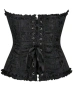 4XL Черен сатенен корсет , снимка 4