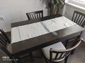 Комплект маса и трапезни столове , снимка 1 - Маси - 41774127