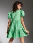 Sinsay ярко зелена къса разкроена рокля М, снимка 7