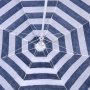 Плажен чадър 1.80м синьо бяло на райе, снимка 2