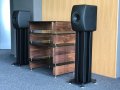 Hi Fi маса за компоненти Custom Design Milan XL walnut и стойки за тонколони, снимка 2