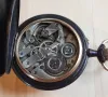 Старинен Швейцарски джобен часовник Лунна фаза- Голиат, снимка 7