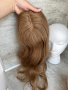 Дамско тупе 💯 естествена човешка коса лешник , снимка 6