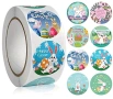Кръгли стикери Великден/ Happy Easter различни видове - 100 бр/ 500 бр, снимка 2