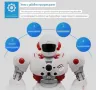 Интелигентен робот Mocha Cops S1 с дистанционно управление WJ10, снимка 4
