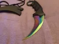  Нож Карамбит с калъвче за врата нов  Karambit Tactical, тактически нож, снимка 1