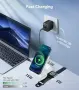 INMOZATA 3-в-1 магнитна безжична зарядна станция 15W за телефон, Apple Watch и AirPods, снимка 7