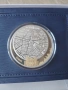 сребърна монета с частично позлатяване 24 карата златно покритие 2 тройунции , снимка 2