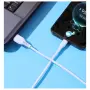 Micro USB кабел 1TECH JYS-003M, 5A, 1 м, USB-A, за зареждане и данни, бял, снимка 6