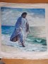 Продавам гоблен "Исус ходи по брега", снимка 3