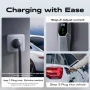 Ново Преносимо зарядно за електромобил Type 2 3kW 6/10/13A 5m EV Charger, снимка 5