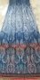 ИЗКЛЮЧИТЕЛНО КРАСИВА дълга рокля в синьо-червен пейсли принт, снимка 2