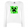 Дамска тениска Creeper Face 2 майнкрафт Minecraft,Игра,Забавление,подарък,Изненада,Рожден Ден., снимка 4