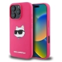 Оригинален кейс Karl Lagerfeld Silicone Choupette Head MagSafe и Протектор За iPhone 16 Pro (6.3), Т, снимка 1