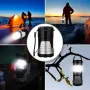 Акумулаторна LED лампа за къмпинг с фенерче 1W + 6 LED WB-7088A, Слънчев панел и USB, Дръжка , снимка 10