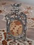 Стара винтидж рамка за снимка с ангелче - арт ,стил барок,антична,невероятна !, снимка 4